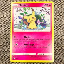 Pokemon TCG Mimikyu SM163 SM EN Holo Promo Basic 70 HP Fairy Saya Tsuruta - Image 1