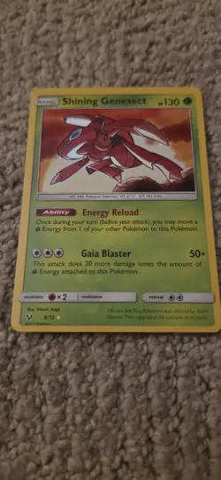 Pokemon TCG Shining Genesect from Shining Legends Card 9/73 - Image 2