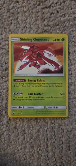 Pokemon TCG Shining Genesect from Shining Legends Card 9/73 - Image 3