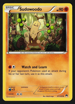 Sudowoodo 67/122 XY BREAKpoint 2016 Pokemon TCG - Image 1