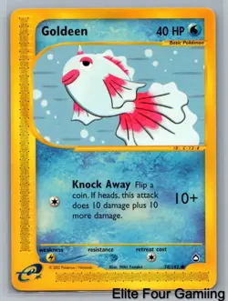 Goldeen 78/147 Common Aquapolis Pokemon Lightly Played - Image 1