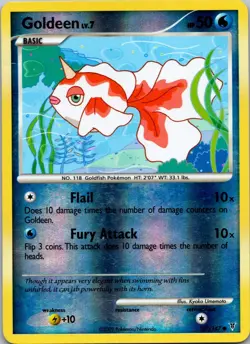 Goldeen 107/147 Common Supreme Victors Pokemon Reverse Holo Moderately Played - Image 1