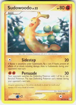 Sudowoodo 35/123 Rare Mysterious Treasures Pokemon Lightly Played - Image 1