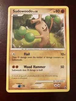 Sudowoodo 48/100 Majestic Dawn Non Holo Uncommon 2008 Pokemon TCG Card LP - Image 1