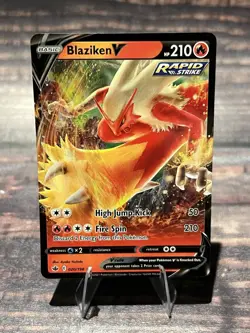 Blaziken V 020/198 Ultra Rare SWSH06: Chilling Reign Pokemon Card - Image 1