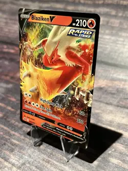 Blaziken V 020/198 Ultra Rare SWSH06: Chilling Reign Pokemon Card - Image 3