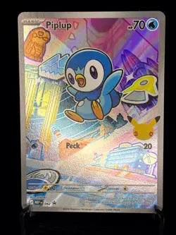 Pokemon TCG Piplup MEP 042 - NM First Partner Illustration Rare Promo NM/M #042 - Image 1