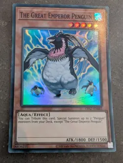 YuGiOh! The Great Emperor Penguin OP17-EN005 Super Rare - Image 1