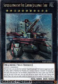 YUGIOH RA03-EN041 Superdreadnought Rail Cannon Juggernaut Liebe ALT ART Quarter - Image 1