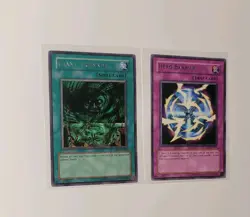 Konami Yu-Gi-Oh! Lot Giant Trunade DB1-EN032 & Hero Barrier EEN-EN049 LP-/ MP - Image 2