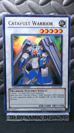 | Yugioh Catapult Warrior YF02-EN001 Ultra Rare 5Ds Manga Promo LP 🔥 | - Image 1