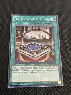 The Book of the Law FUEN-EN036 Yugioh Fusion Enforcer 1st Edition Secret Rare NM - Image 1