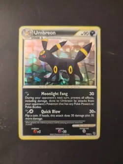 Pokemon TCG Umbreon Holo Card Undaunted Cracked Ice 10/90 LP - Image 1