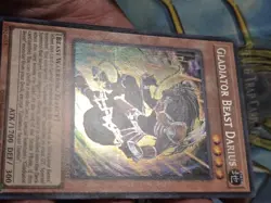 YuGiOh Gladiator Beast Darius CR06-AE051 Secret Rare Asian english - Image 4