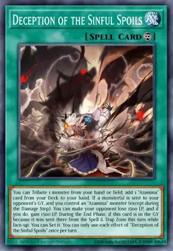 YUGIOH MP25-EN113 Deception of the Sinful Spoils Prismatic Secret Rare 1st Editi - Image 1