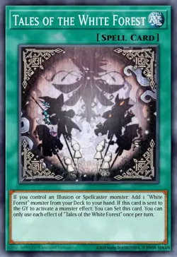 YUGIOH MP25-EN092 Tales of the White Forest Prismatic Secret Rare 1st Edition NM - Image 1