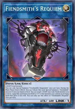 YUGIOH MP25-EN089 Fiendsmith’s Requiem Prismatic Secret Rare 1st Edition NM - Image 1