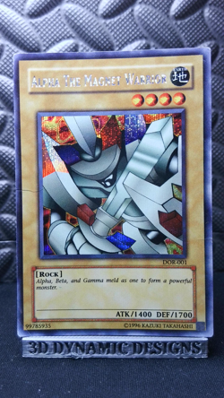 | Yugioh Alpha the Magnet Warrior DOR-001 Secret Rare D Of The Roses DMG 🔥 | - Image 1