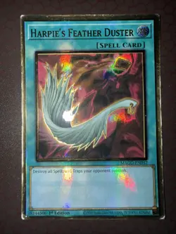 Yu-Gi-Oh! Harpie’s Feather Duster -MAGO-EN042- Gold Rare - 1st Edition MP! - Image 1