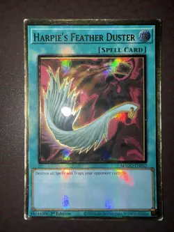 Yu-Gi-Oh! Harpie’s Feather Duster -MAGO-EN042- Gold Rare - 1st Edition MP! - Image 2