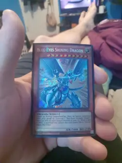 Yu-Gi-Oh Blue-Eyes Shining Dragon LCKC-EN008 Secret Rare 1st Ed - Image 1