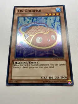 Yu-Gi-Oh! Tin Goldfish Super Rare 1st Edition HA07-EN037 MP - Image 1