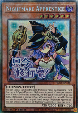 RA05-EN135 Nightmare Apprentice Variant Art Starlight Rare 1st Edition YuGiOh - Image 1