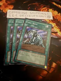 3x Cold Wave Playset Mixed Sets/Edition/Rarity YuGiOh Card Combine Shipping! - Image 1