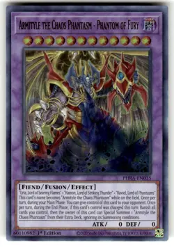 Yugioh Armityle the Chaos Phantasm - Phantom of Fury PHRA-EN035 Ultra 1st Ed NM - Image 1