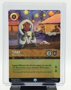 Tiana Warm And Happy 205/204 Epic Holo Winterspell Lorcana - Image 1