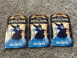 Disney Lorcana Booster Blister TCG The First Chapter Sealed Lot Set of 3 Packs - Image 1