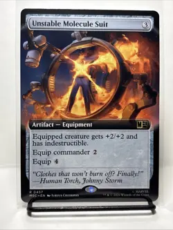 Unstable Molecule Suit (Non-foil) [Ext. Art] Commander: Marvel Super Heroes MTG - Image 1