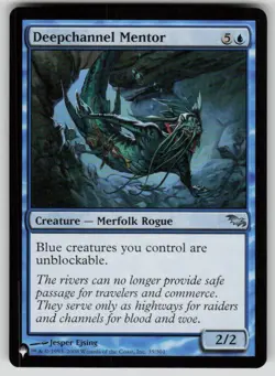 Deepchannel Mentor Uncommon The List Reprints 35/301 MTG Near Mint 2020 - Image 1