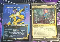 1x Thanos The Mad Titan #367 Borderless Comic FOIL MTG Marvel Super Heroes x1 - Image 1