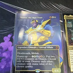 1x Thanos The Mad Titan #367 Borderless Comic FOIL MTG Marvel Super Heroes x1 - Image 2