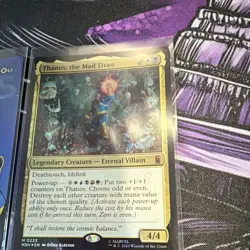 1x Thanos The Mad Titan #367 Borderless Comic FOIL MTG Marvel Super Heroes x1 - Image 3