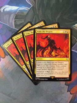Wake the Dragon x 4 | 7% Off 2+ | UB: Lord of the Rings | NM | MTG - Image 1