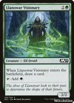 Magic the Gathering | Llanowar Visionary [M21 - 193]NM - Image 1
