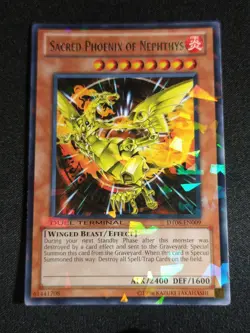 Yu-Gi-Oh! Sacred Phoenix of Nephthys DT06-EN009 Rare Duel Terminal 6 LP - Image 1