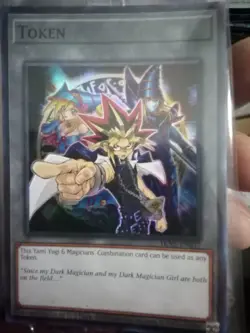Yugioh! Yu-Gi-Oh TCG Burst Protocol Token TKN5-EN037 YUGI DARK MAGICIAN / GIRL - Image 1