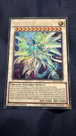 Yu-Gi-Oh! Stardust Sifr Divine Dragon SHVI-EN096 Ultra Rare Mint 1st Edition - Image 1