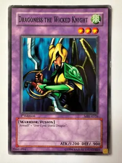 Dragoness the Wicked Knight MRL-E126 Rare Unlimited YuGiOh Lightly Played - Image 1
