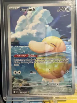 Pokemon TCG Ascended Heroes Psyduck Art Rare 226/217 Near Mint Pack Fresh - Image 1