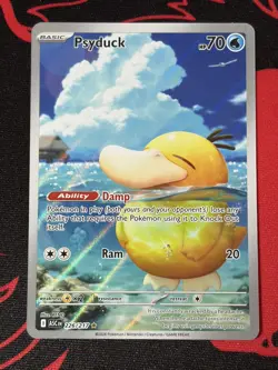 Pokemon TCG Ascended Heroes Psyduck Art Rare 226/217 Near Mint Pack Fresh - Image 1