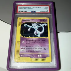 Pokemon Expedition Mewtwo Holo Card 20/165 PSA 9 Mint! - Image 1