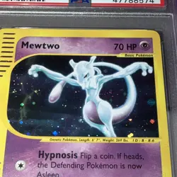 Pokemon Expedition Mewtwo Holo Card 20/165 PSA 9 Mint! - Image 2