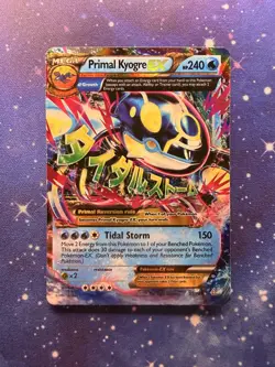 Pokemon Mega Primal Kyogre EX Holo Rare Card 55/160 Primal Clash 2014 L/P - Image 1