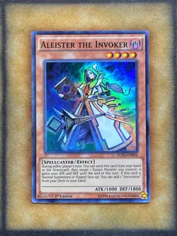 Yugioh Aleister the Invoker FUEN-EN026 Super Rare 1st Ed LP - Image 1