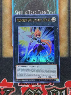 Yugioh Number S0: Utopic ZEXAL JUMP-EN077 Ultra Rare Limited Edition NM - Image 1
