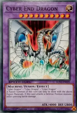 SGX1-ENG21 CYBER END DRAGON COMMON 1ST EDITION YuGiOh CARD - Image 1